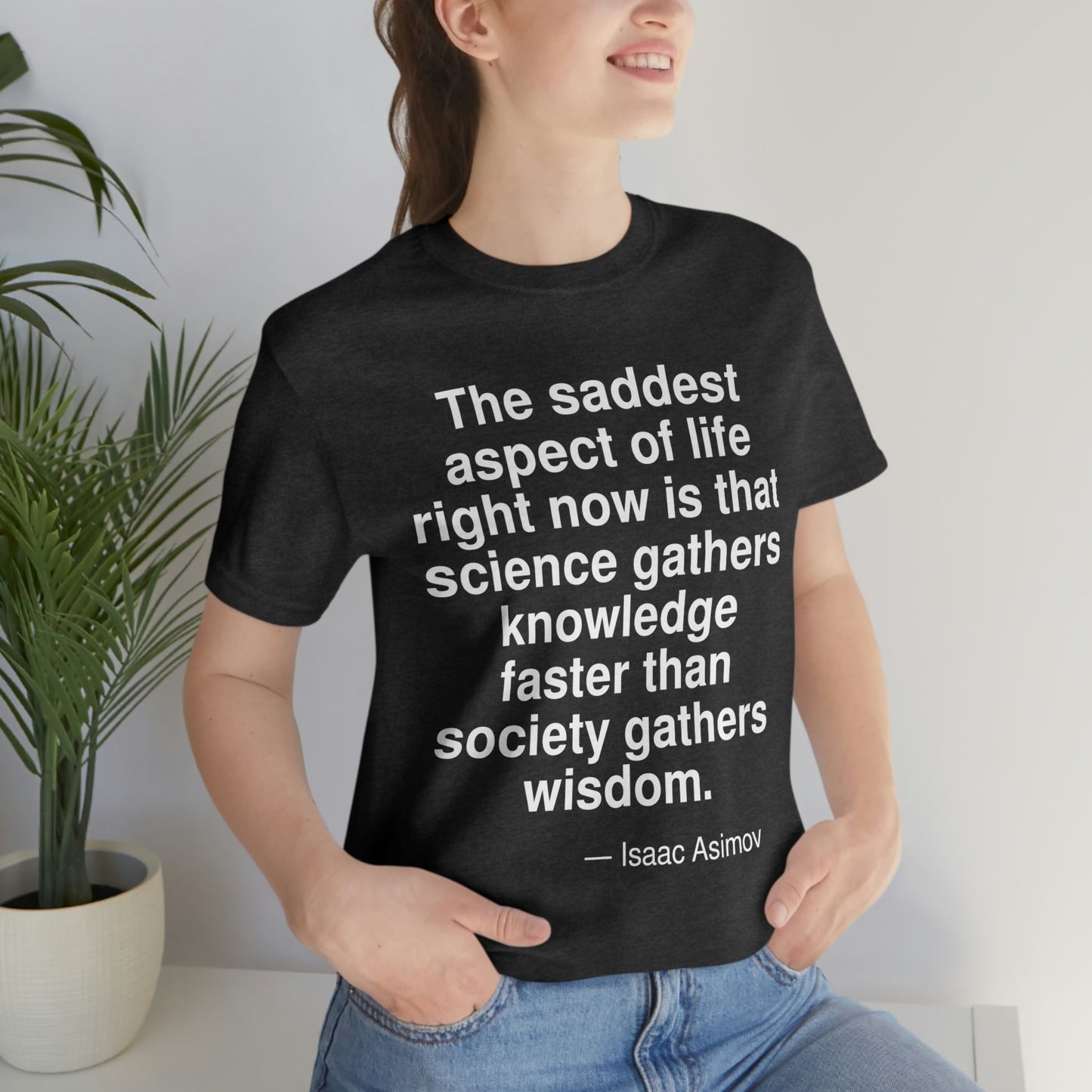 Asimov Wisdom Aa adult t-shirt