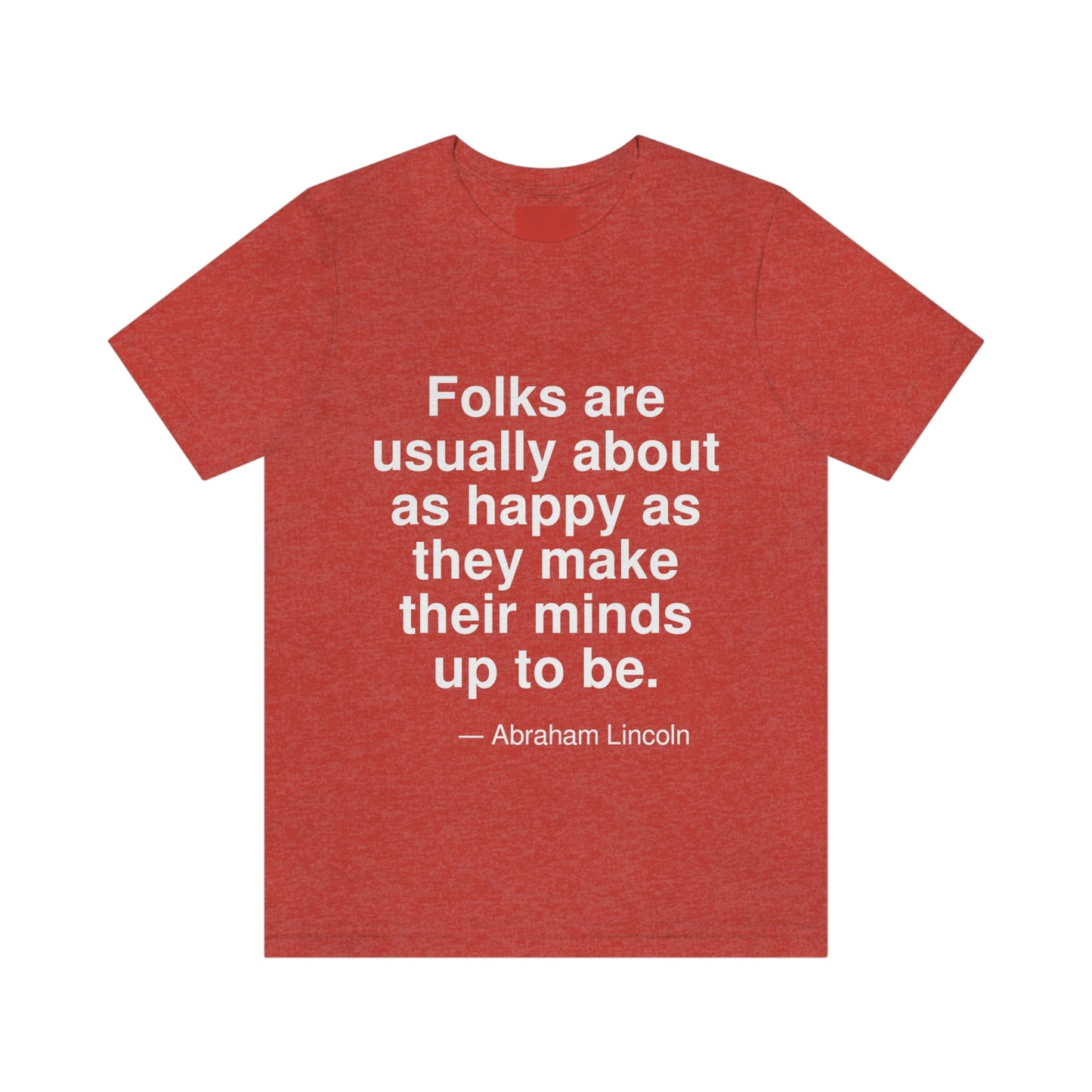 Lincoln Happy Aa adult t-shirt