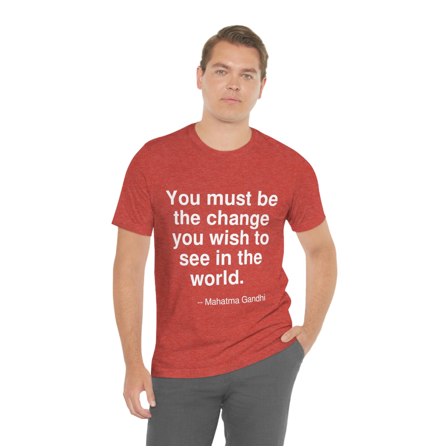 Gandhi Change Aa adult t-shirt