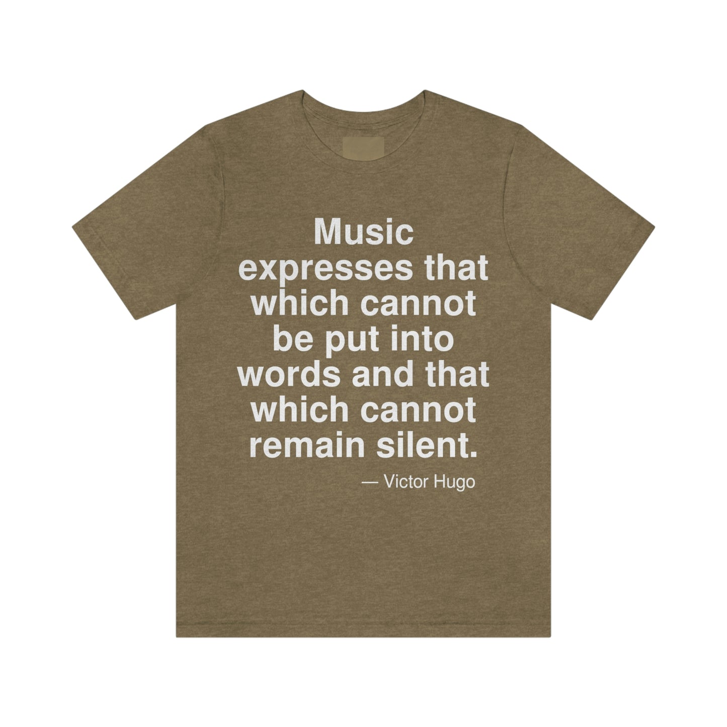 Hugo Music Aa adult t-shirt