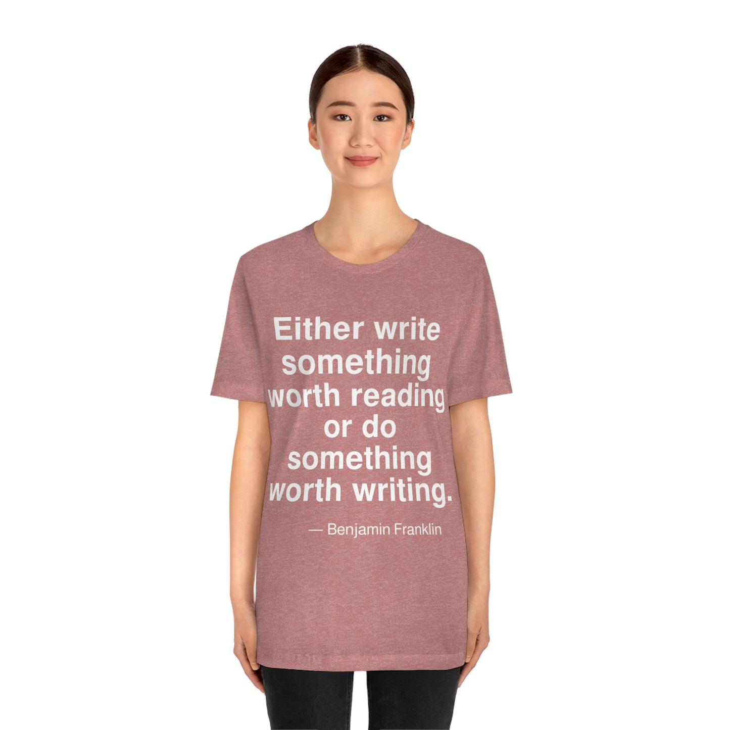 Franklin Something Aa adult t-shirt