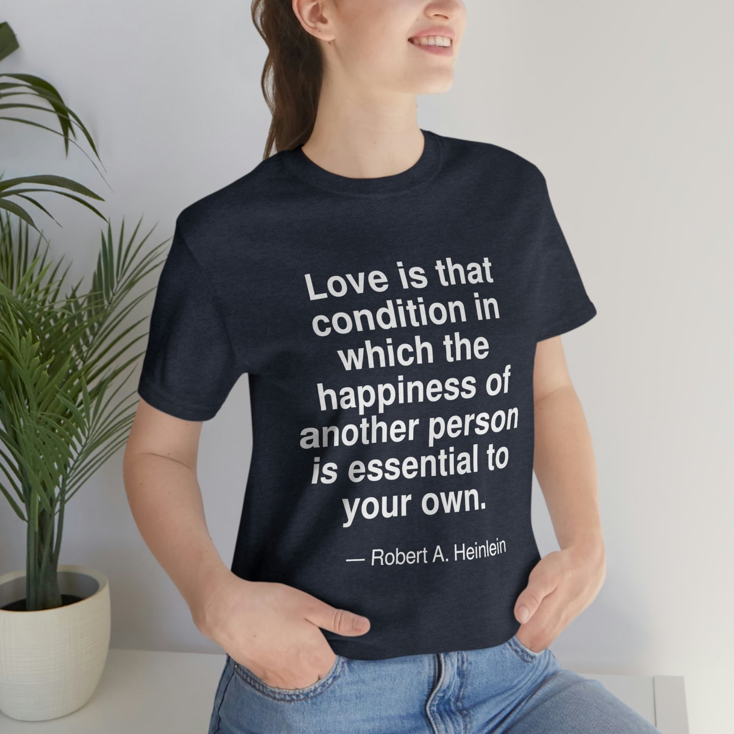 Heinlein Love Aa adult t-shirt