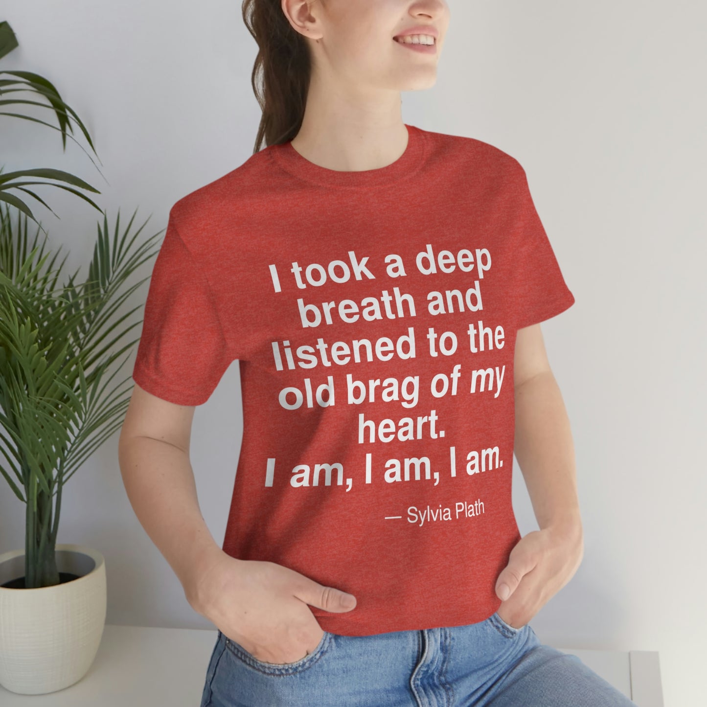 Plath Breath Aa adult t-shirt