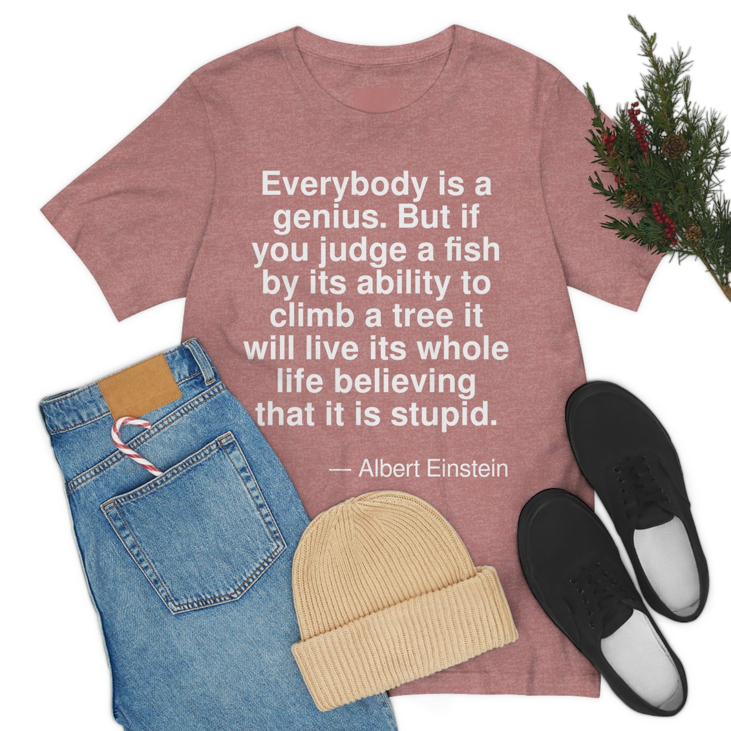 Einstein Fish Aa adult t-shirt