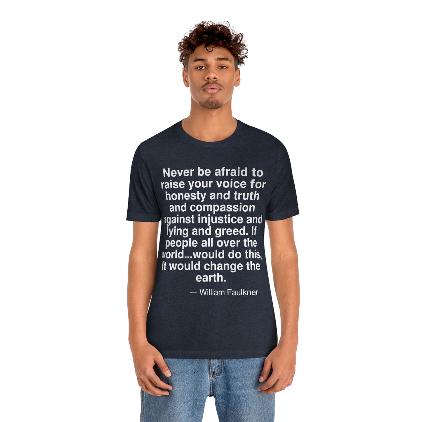 Faulkner Afraid Aa adult t-shirt