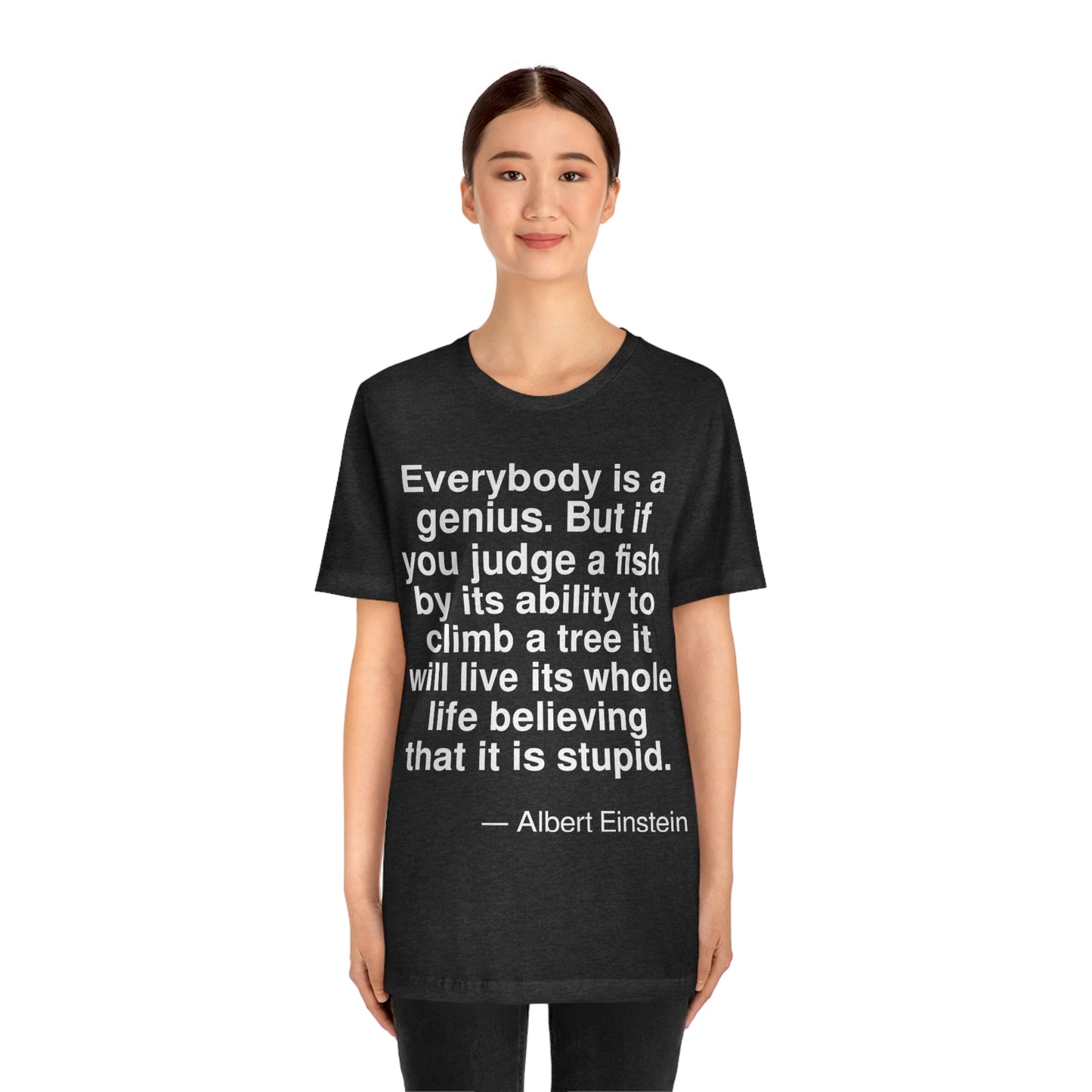 Einstein Fish Aa adult t-shirt