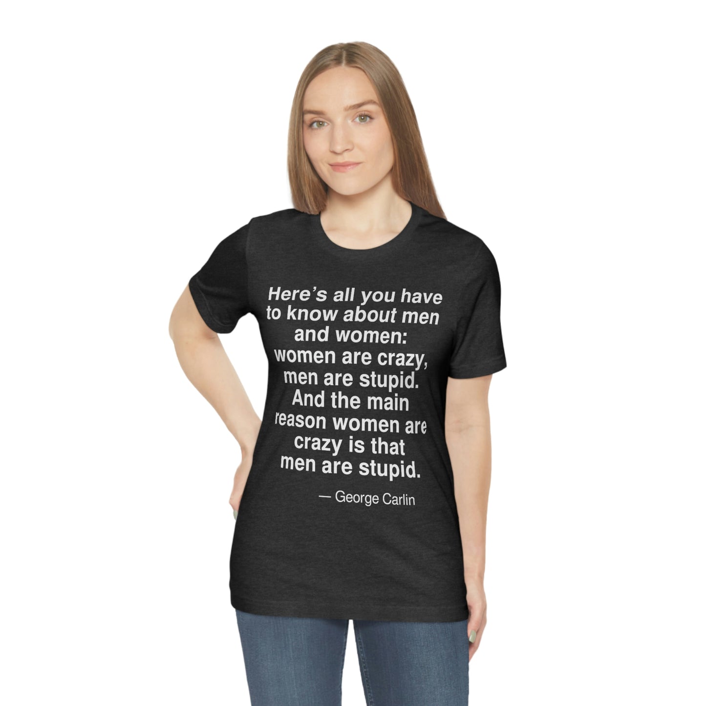 Carlin Know Aa adult t-shirt