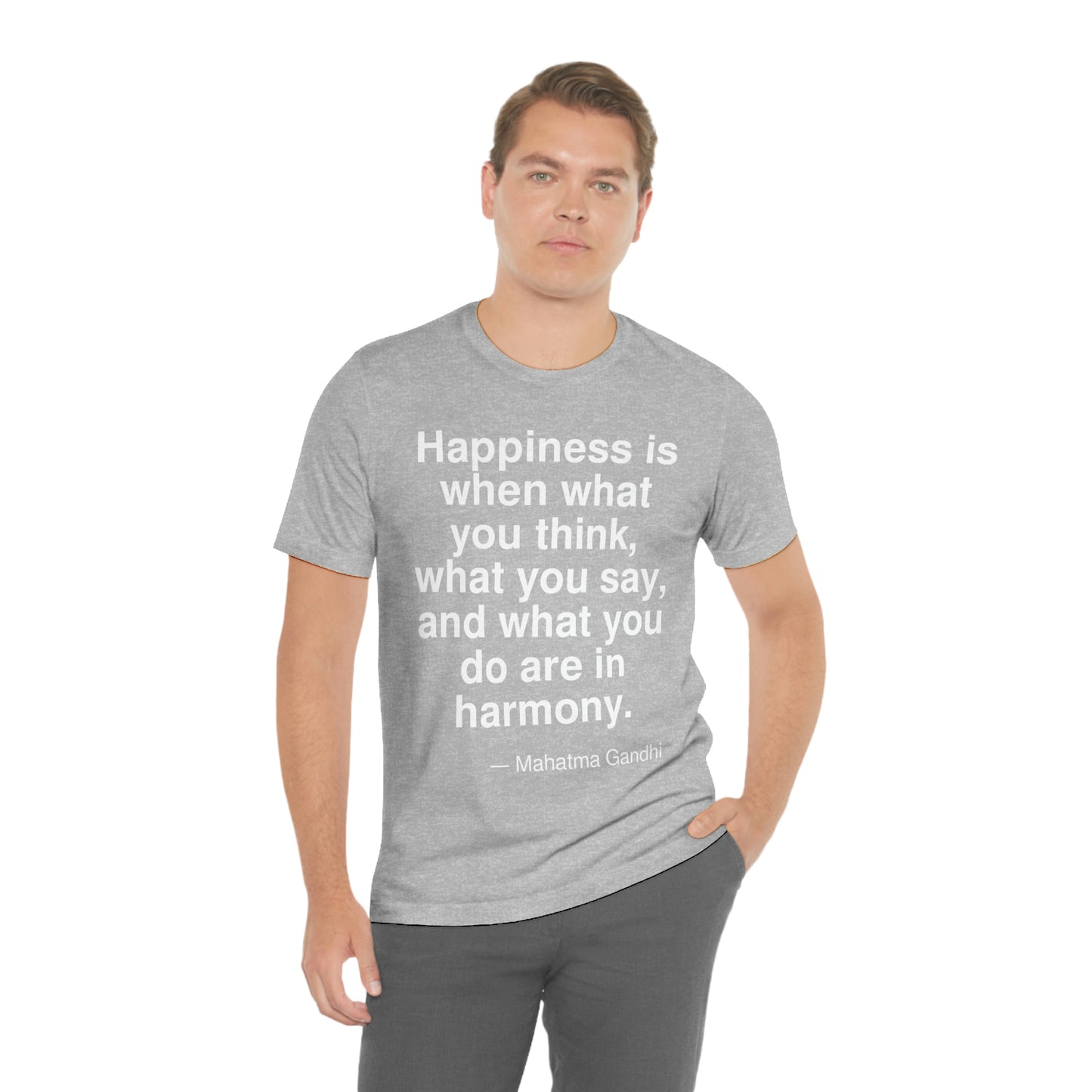 Gandhi Happiness Aa adult t-shirt