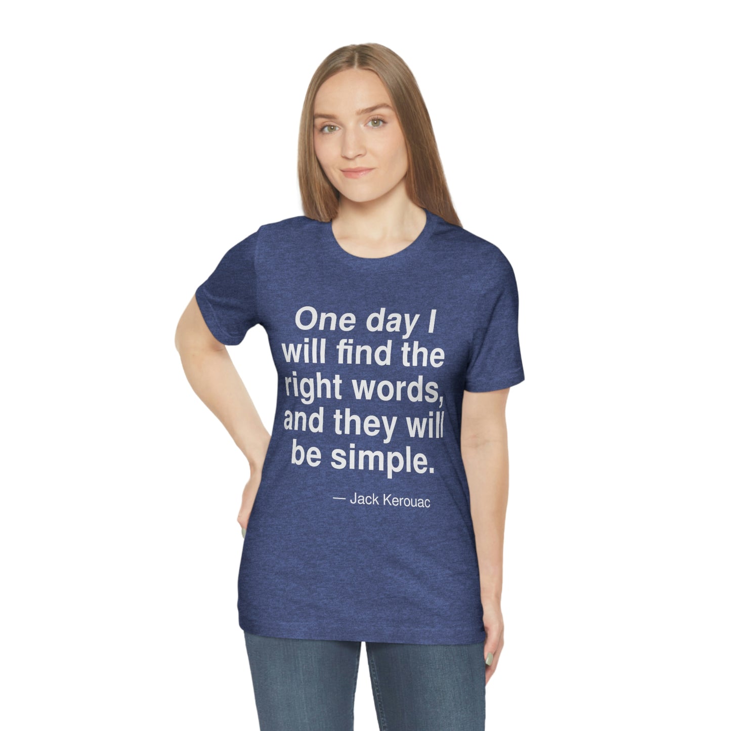 Kerouac Words Aa adult t-shirt