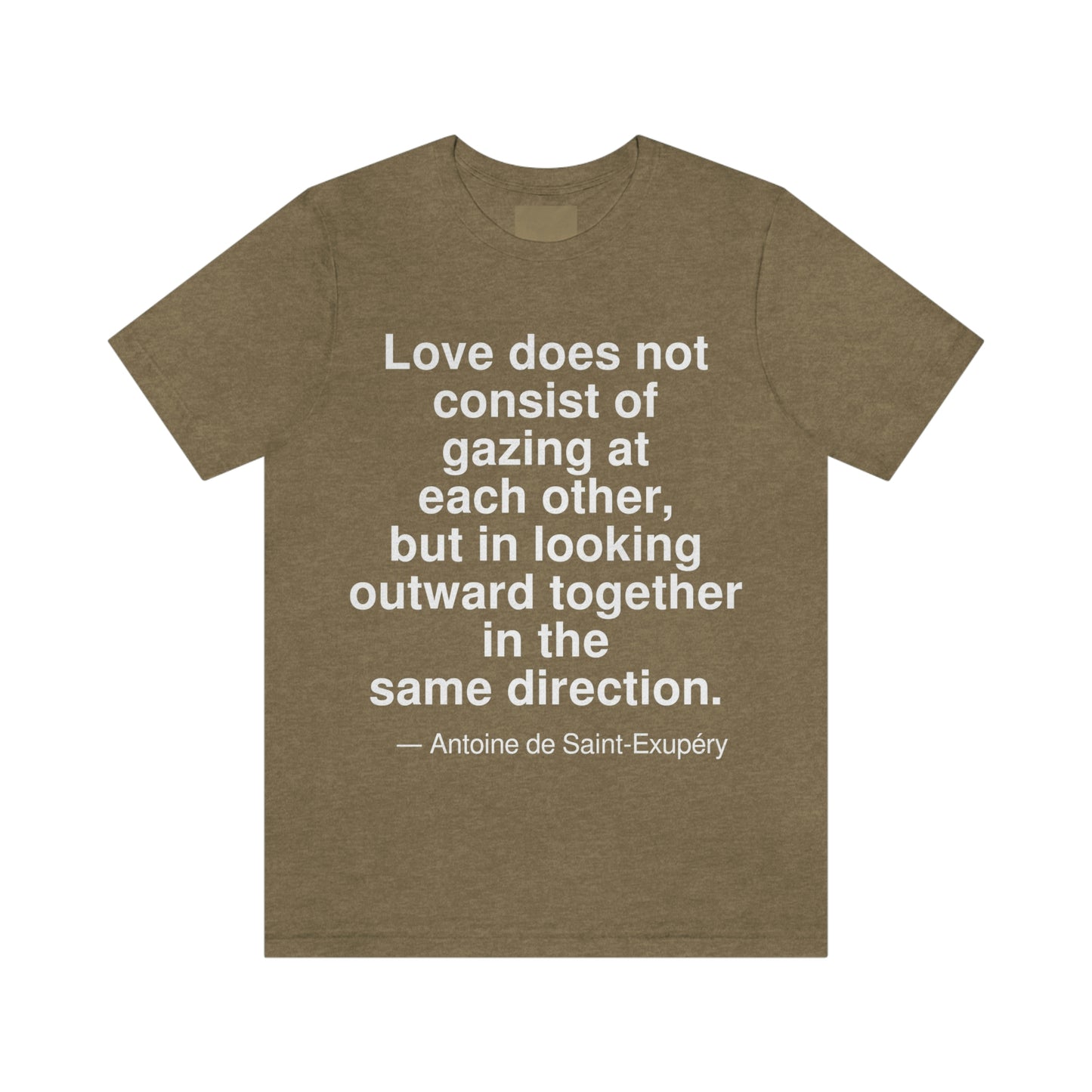 Saint-Exupery Love Aa adult t-shirt