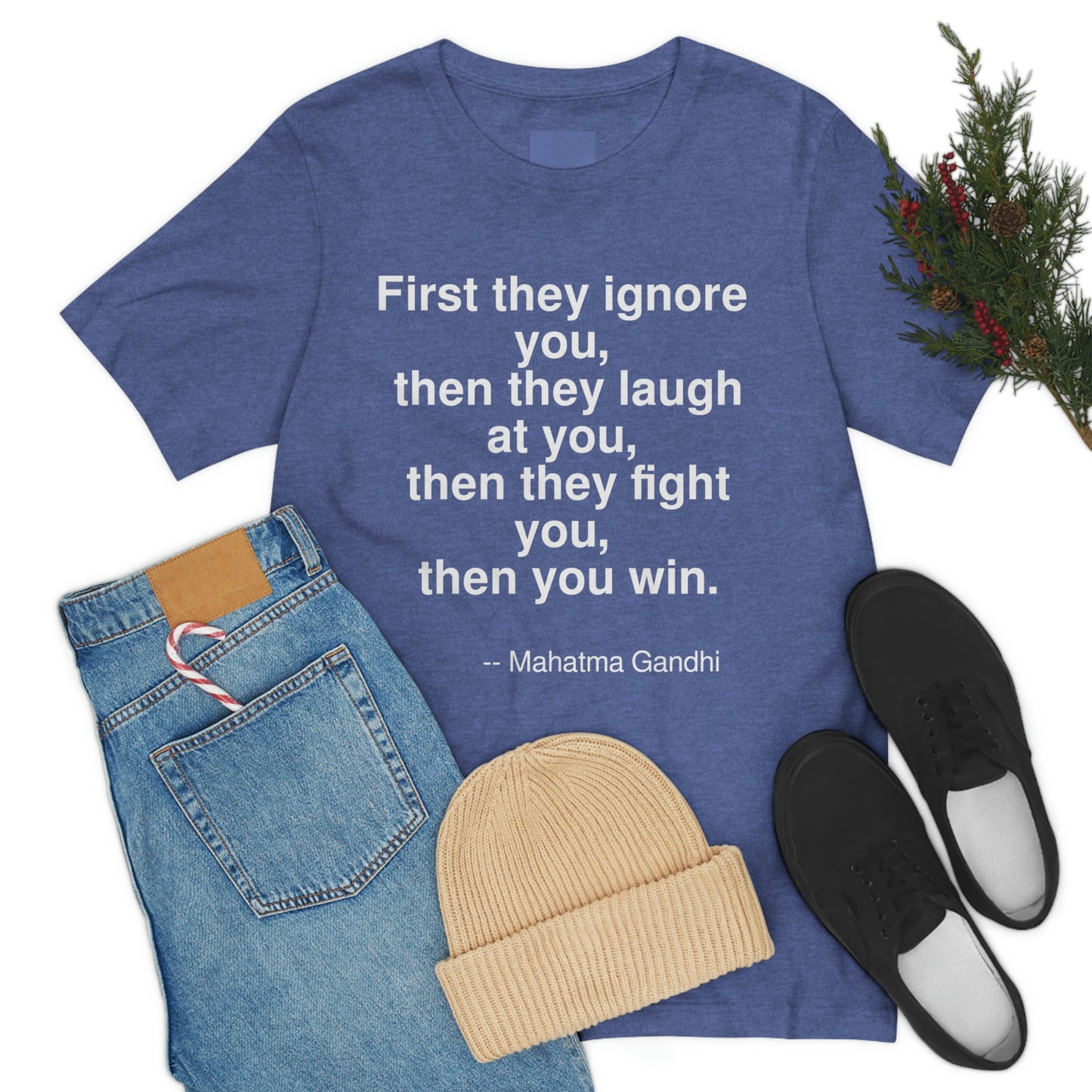 Gandhi Fight Aa adult t-shirt