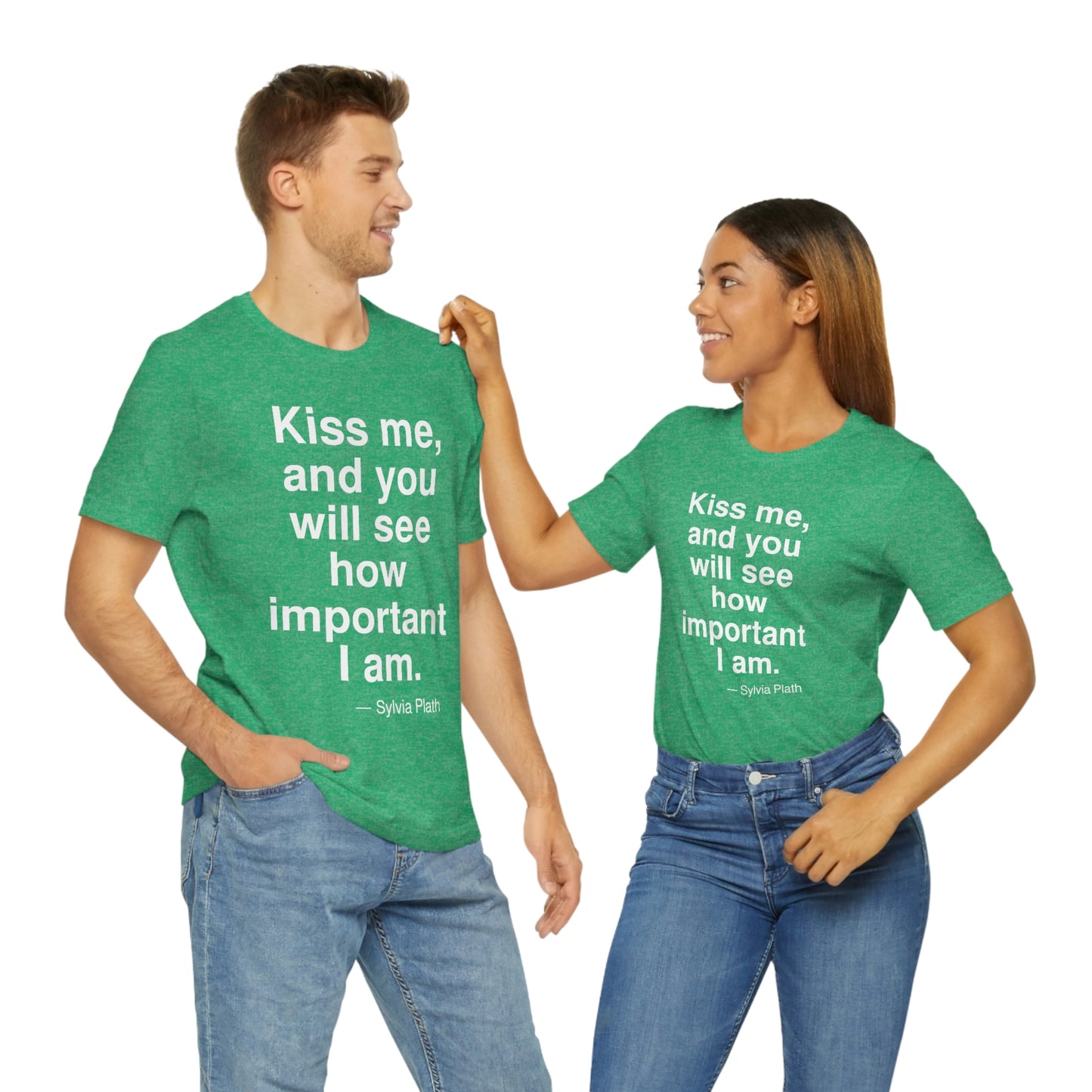 Plath Kiss Aa adult t-shirt