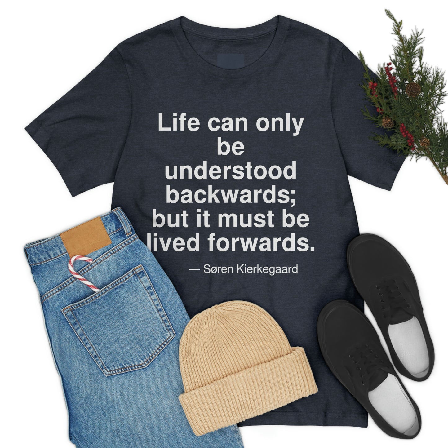 Kierkegaard Life Aa adult t-shirt