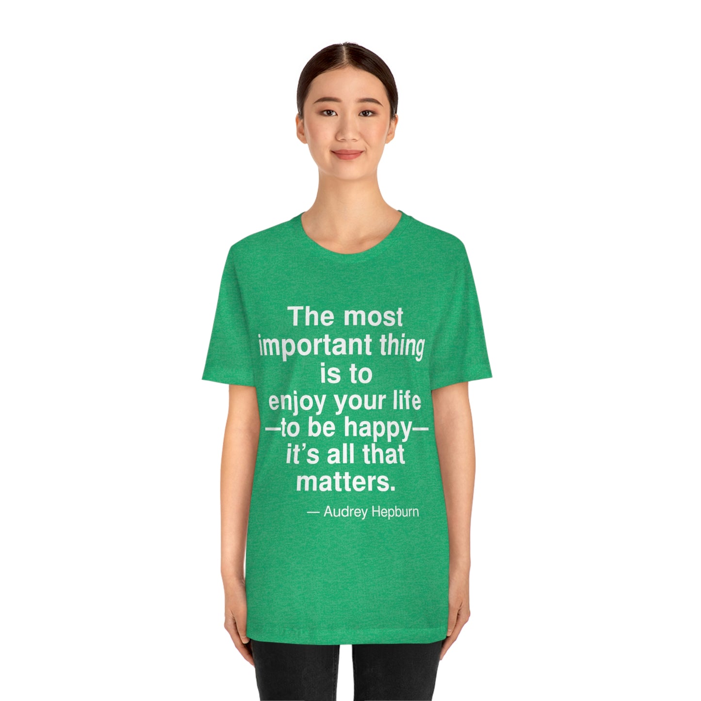 Hepburn Important Aa adult t-shirt