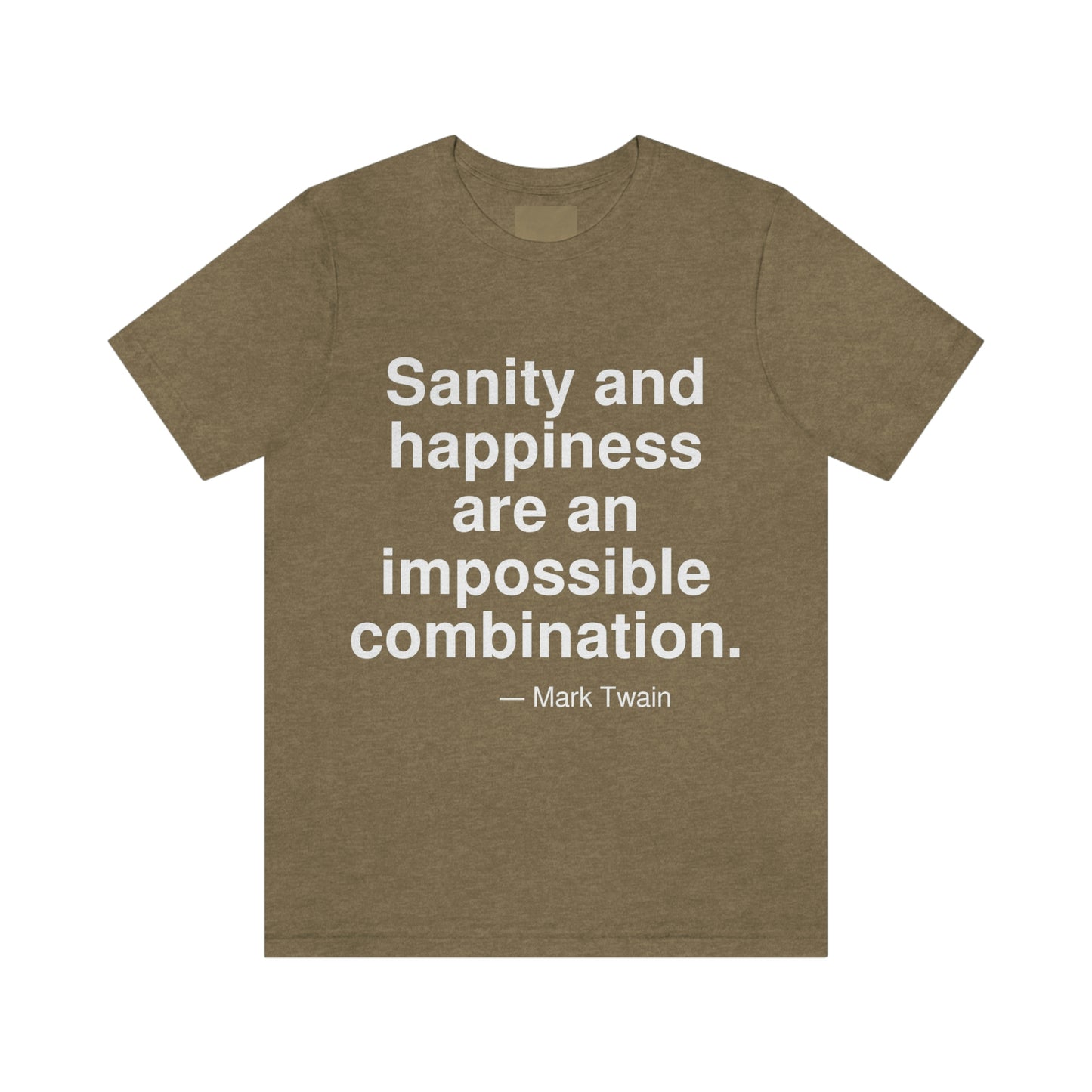 Twain Sanity Aa adult t-shirt