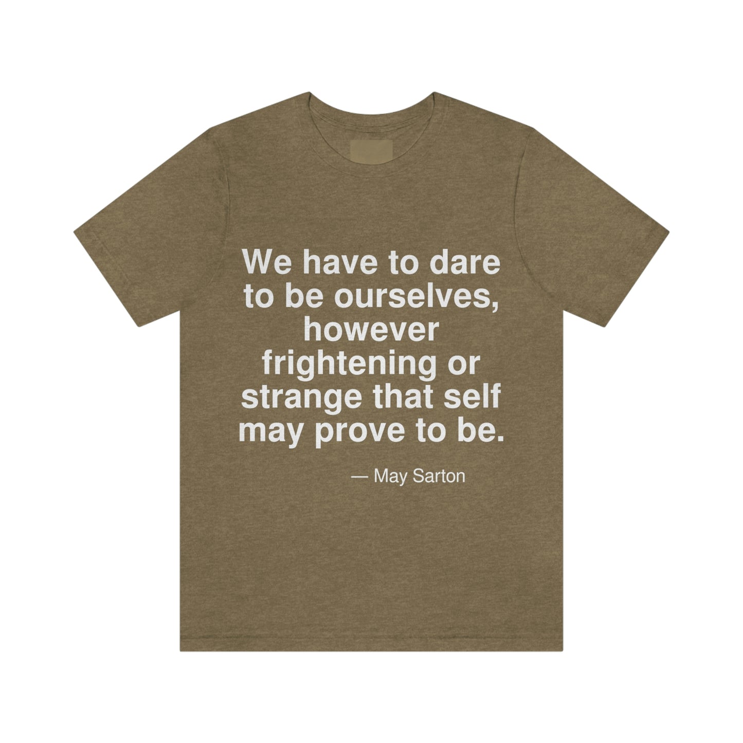 Sarton Dare Aa adult t-shirt