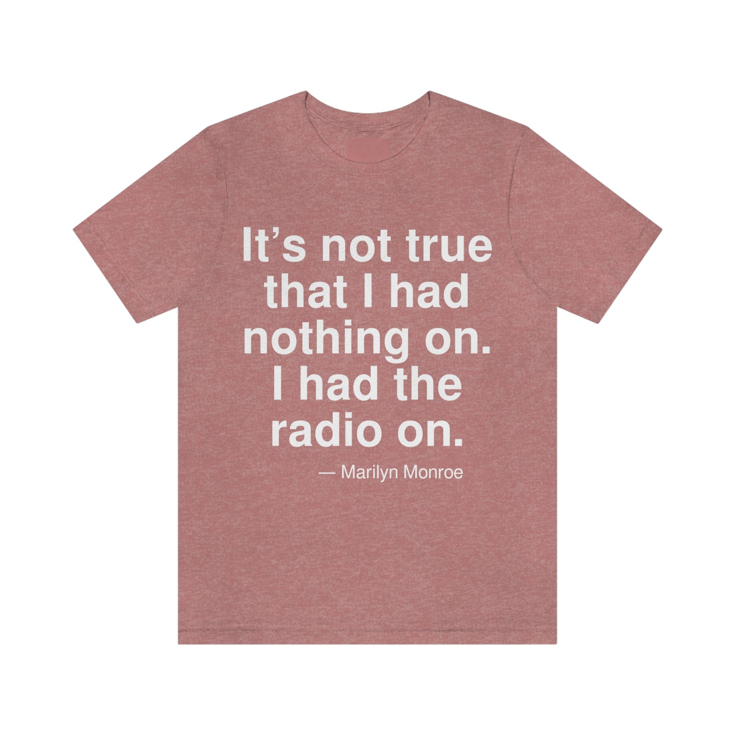 Monroe Radio Aa adult t-shirt