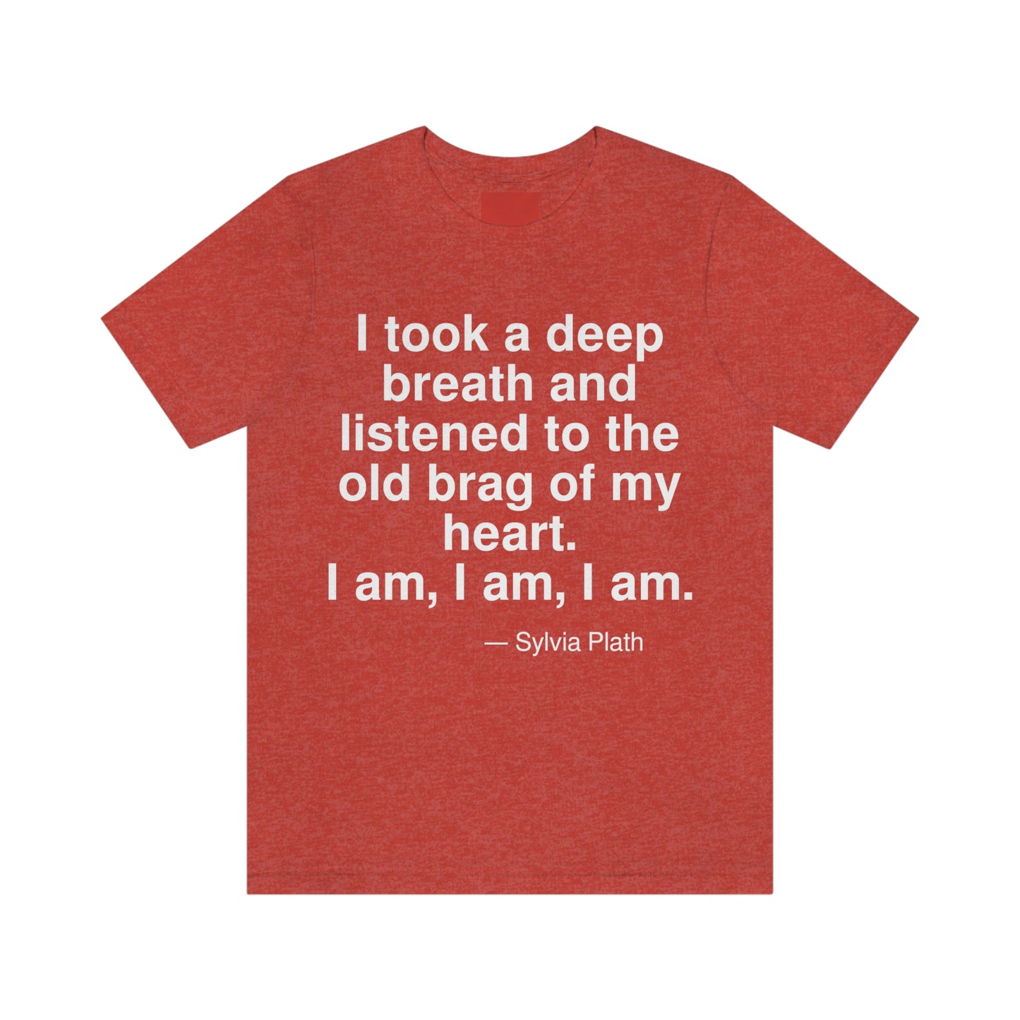 Plath Breath Aa adult t-shirt