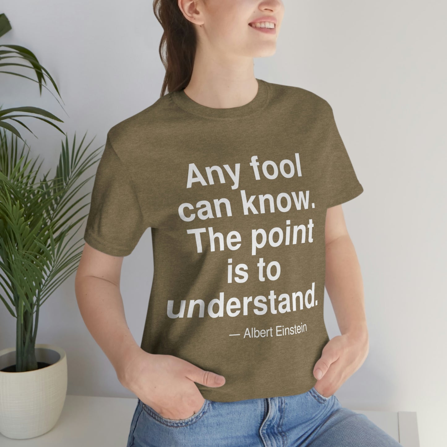 Einstein Fool Aa adult t-shirt