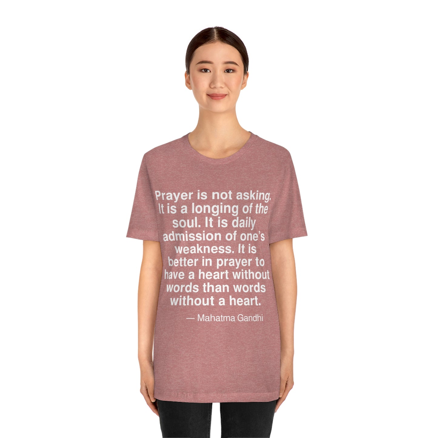 Gandhi Prayer Aa adult t-shirt