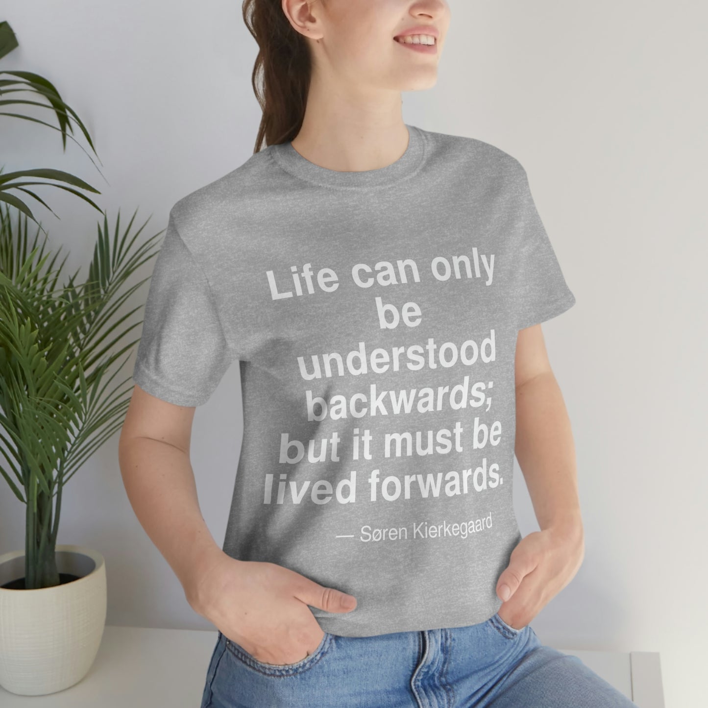 Kierkegaard Life Aa adult t-shirt