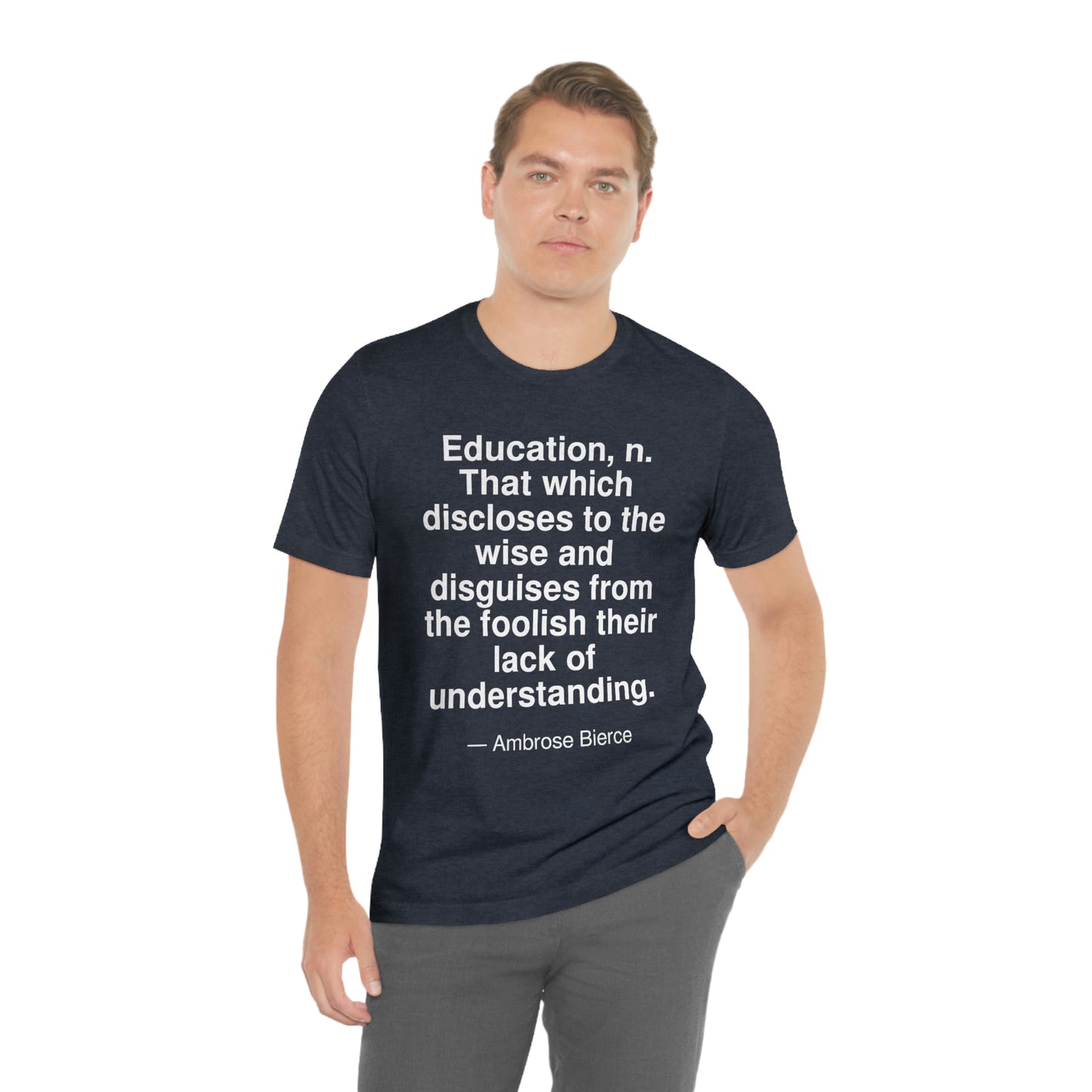 Bierce Education Aa adult t-shirt