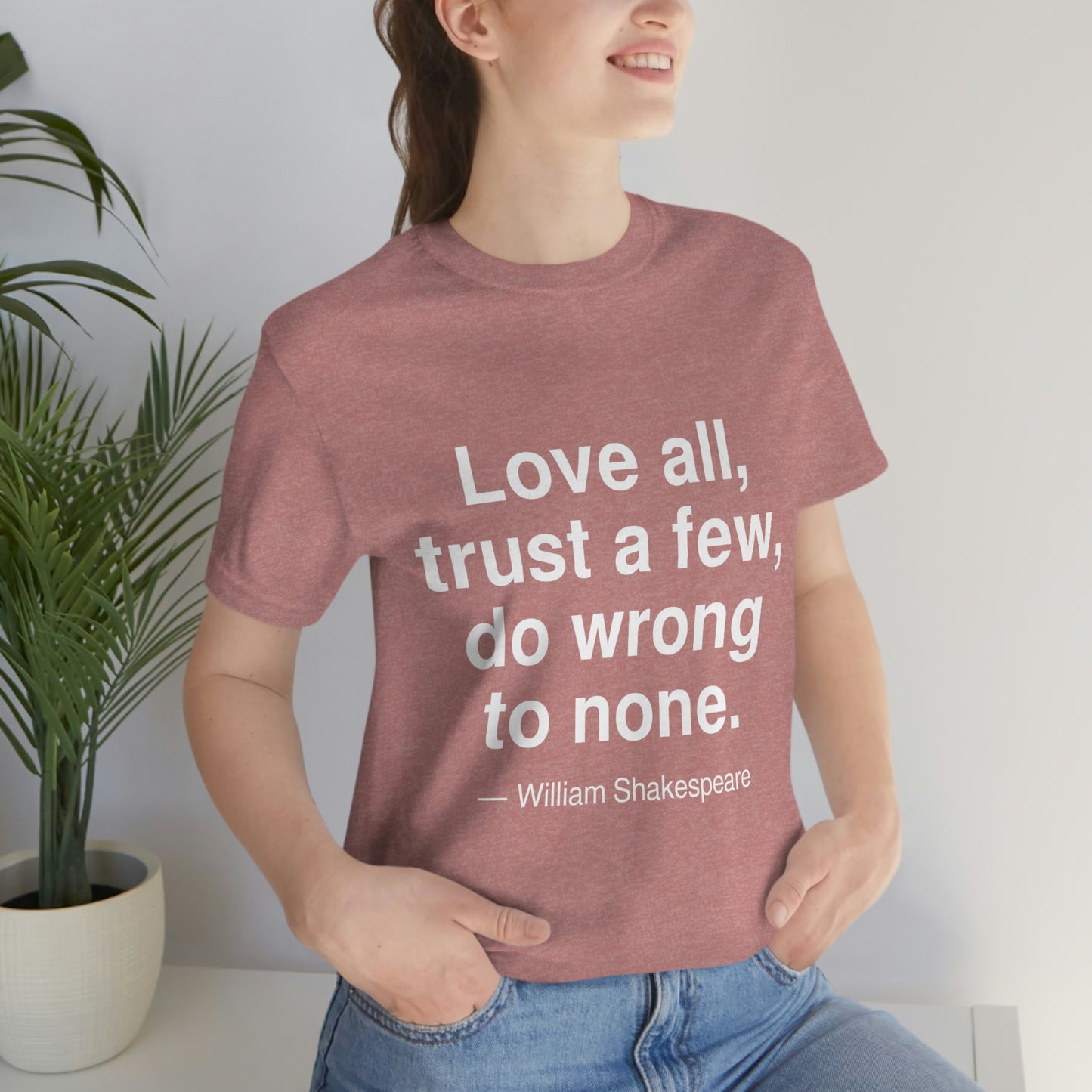 Shakespeare Love Aa adult t-shirt