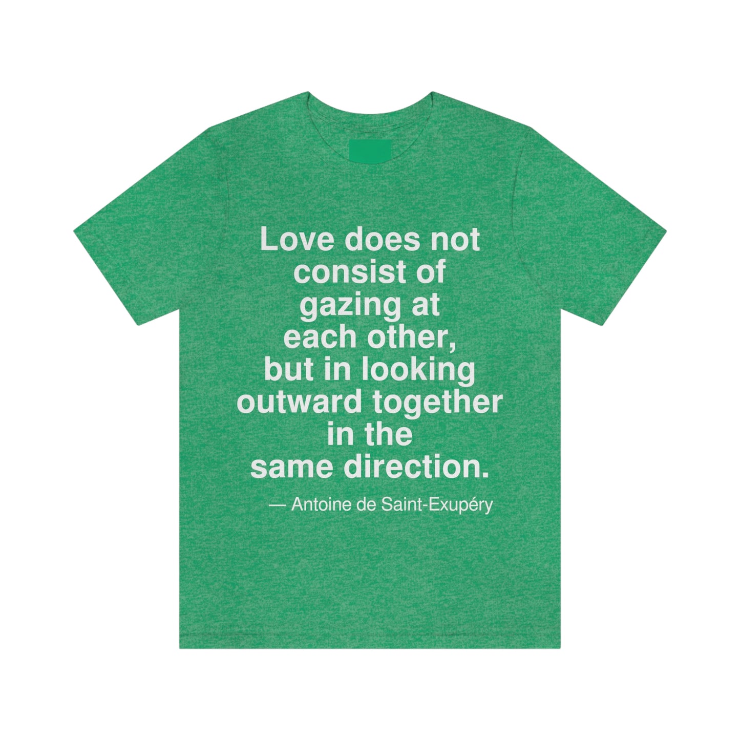 Saint-Exupery Love Aa adult t-shirt