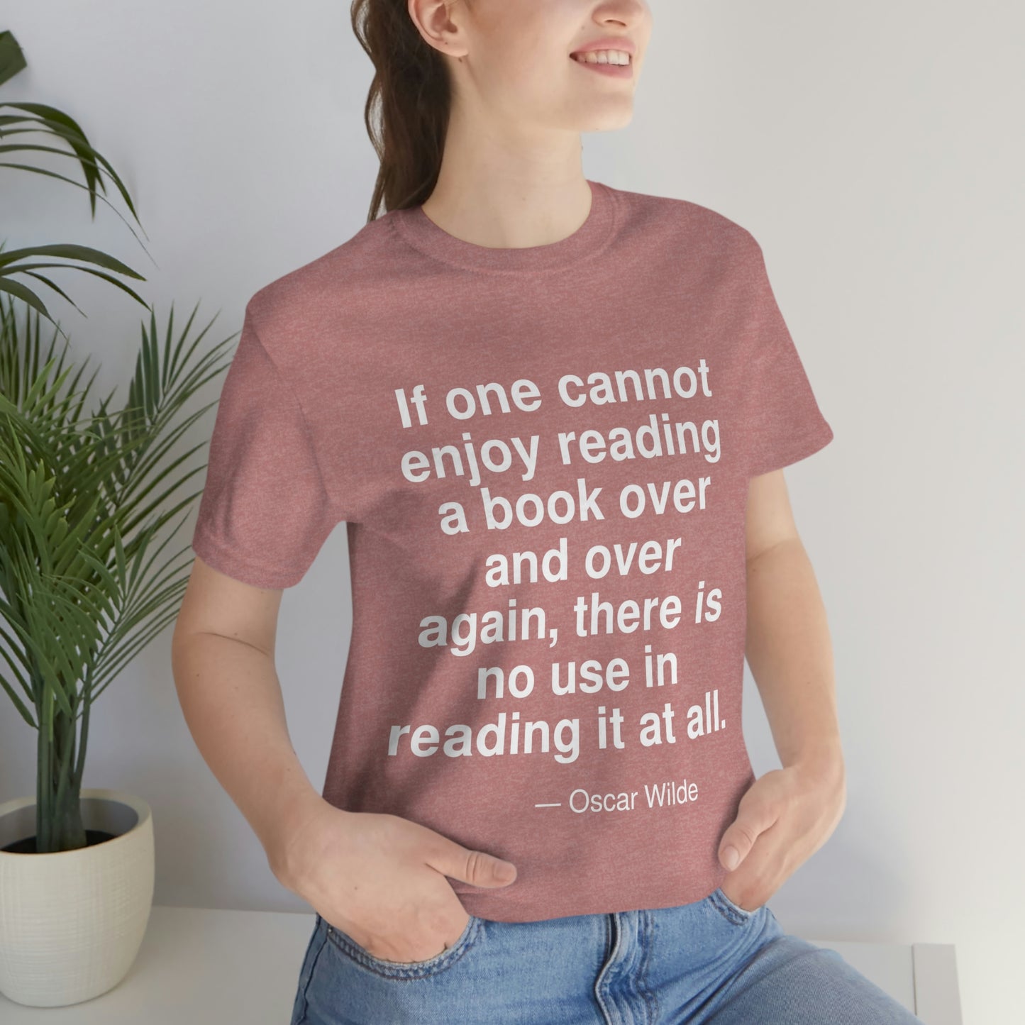 Wilde Reading Aa adult t-shirt