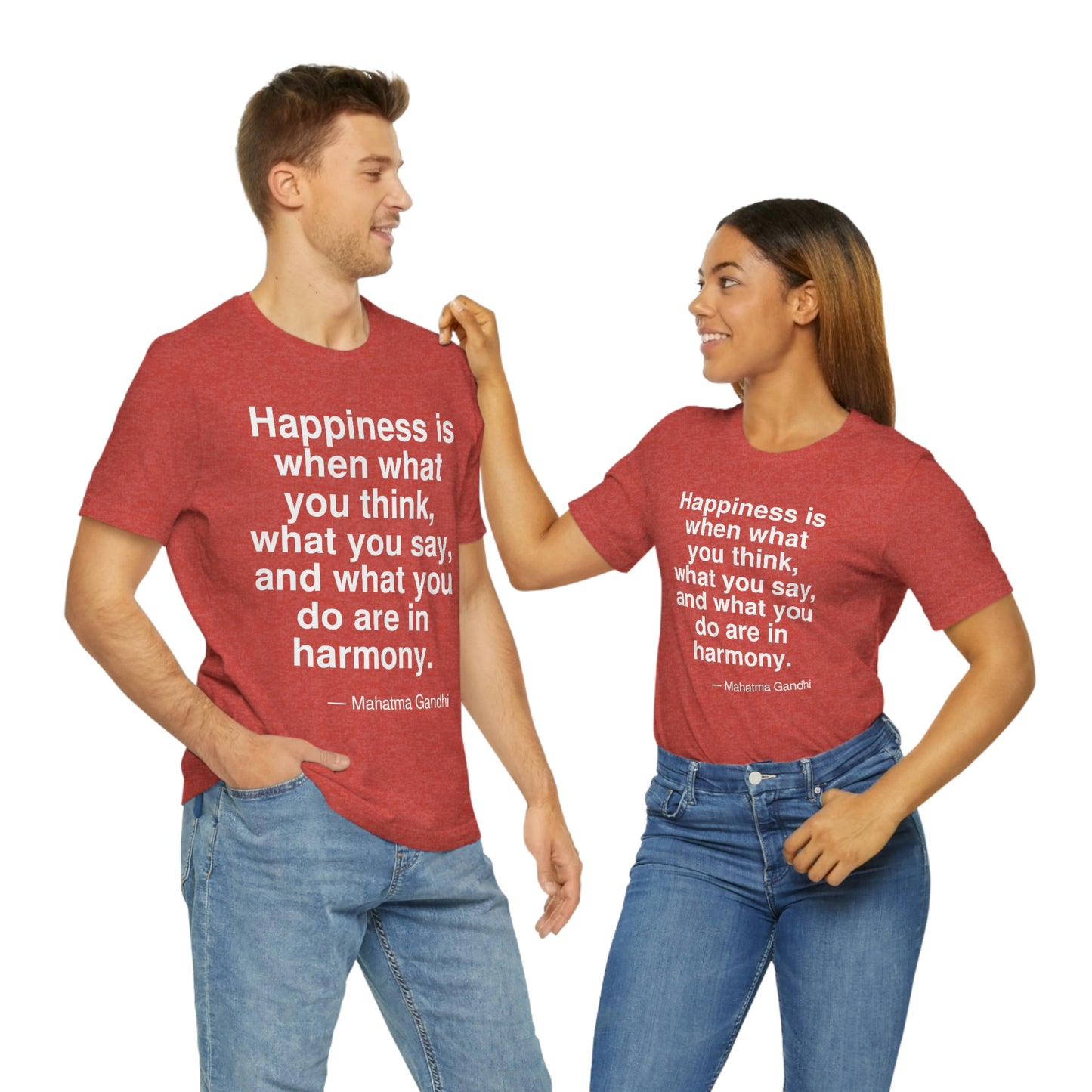 Gandhi Happiness Aa adult t-shirt