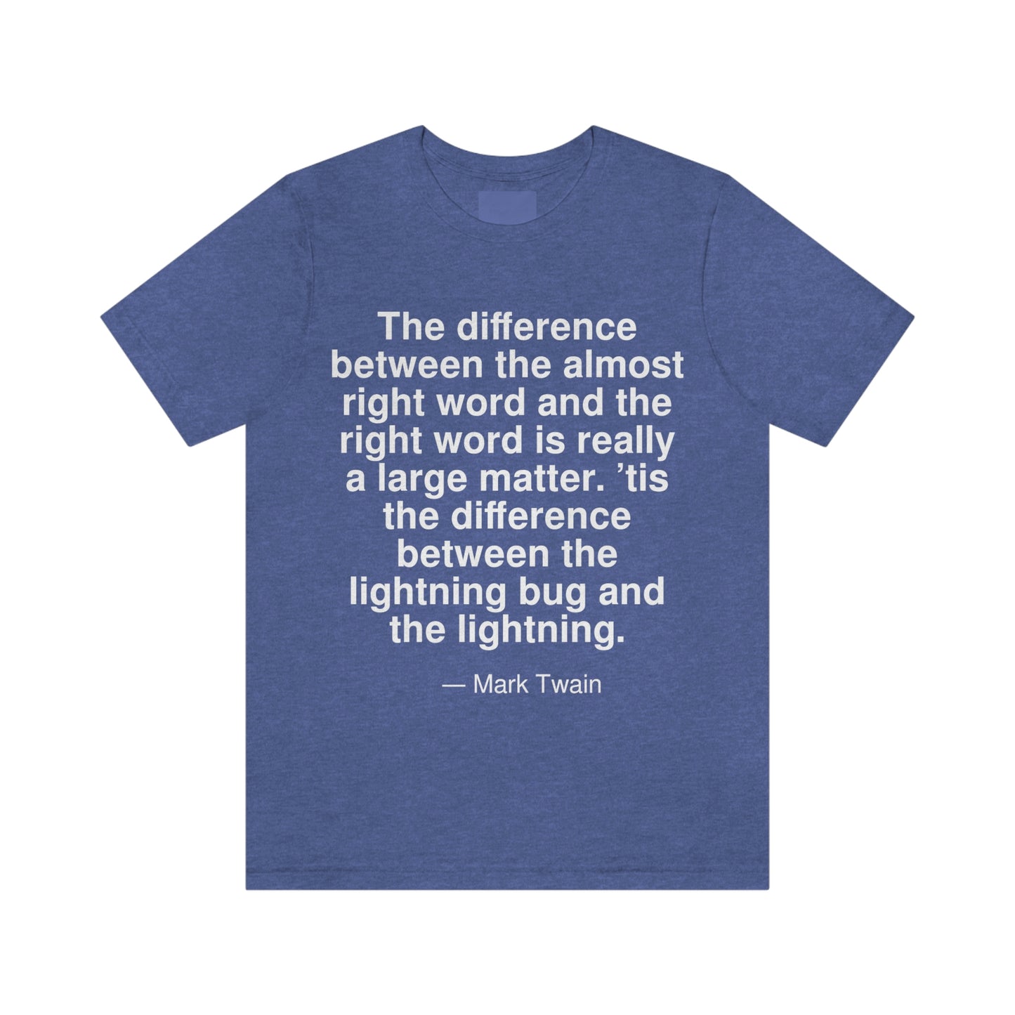 Twain Lightning Aa adult t-shirt