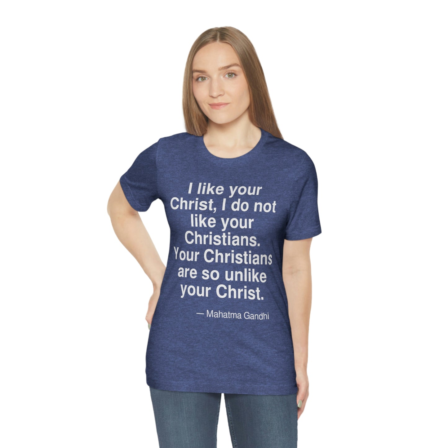 Gandhi Christ Aa adult t-shirt