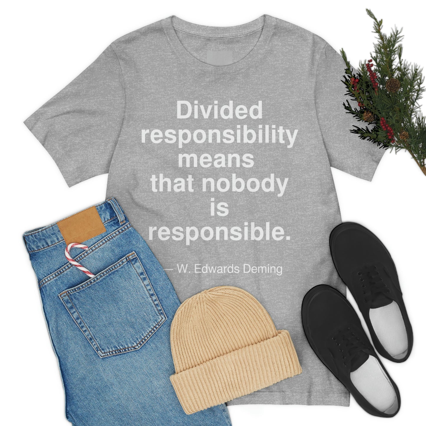 Deming Responsibility Aa adult t-shirt