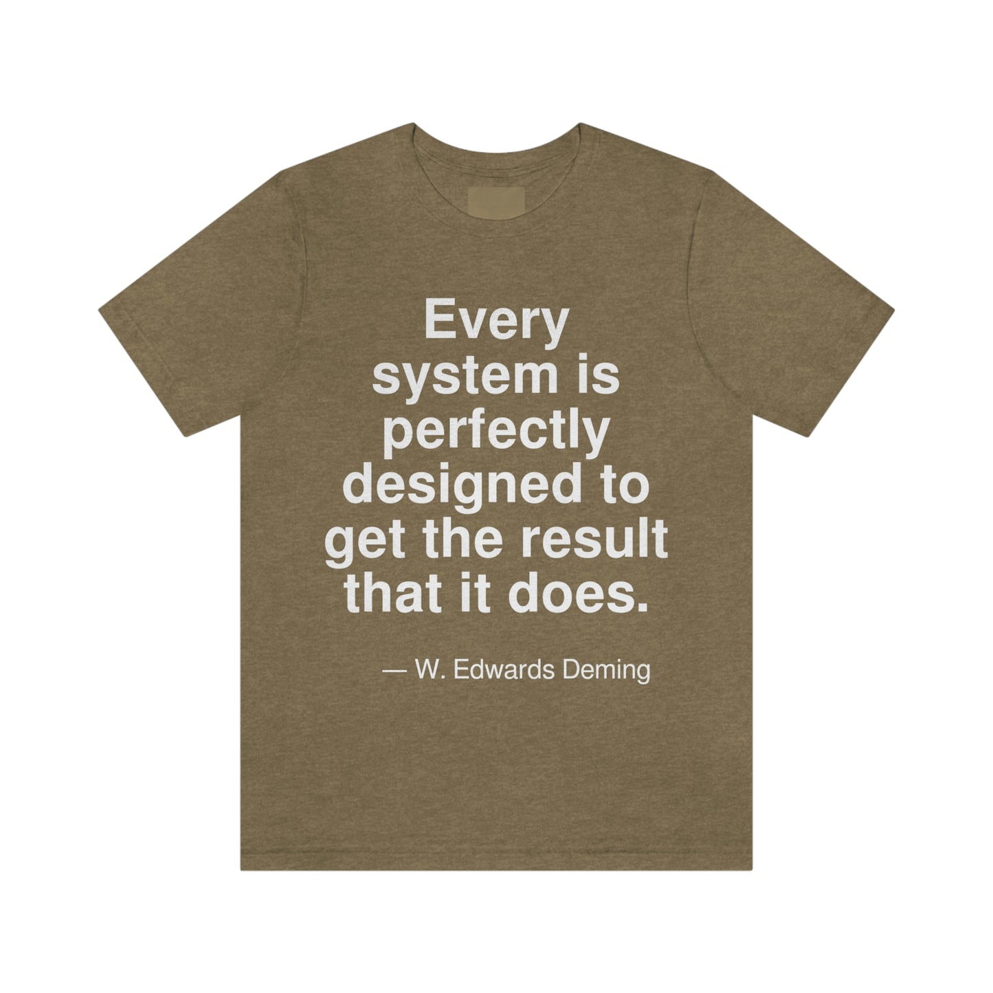 Deming Design Aa adult t-shirt