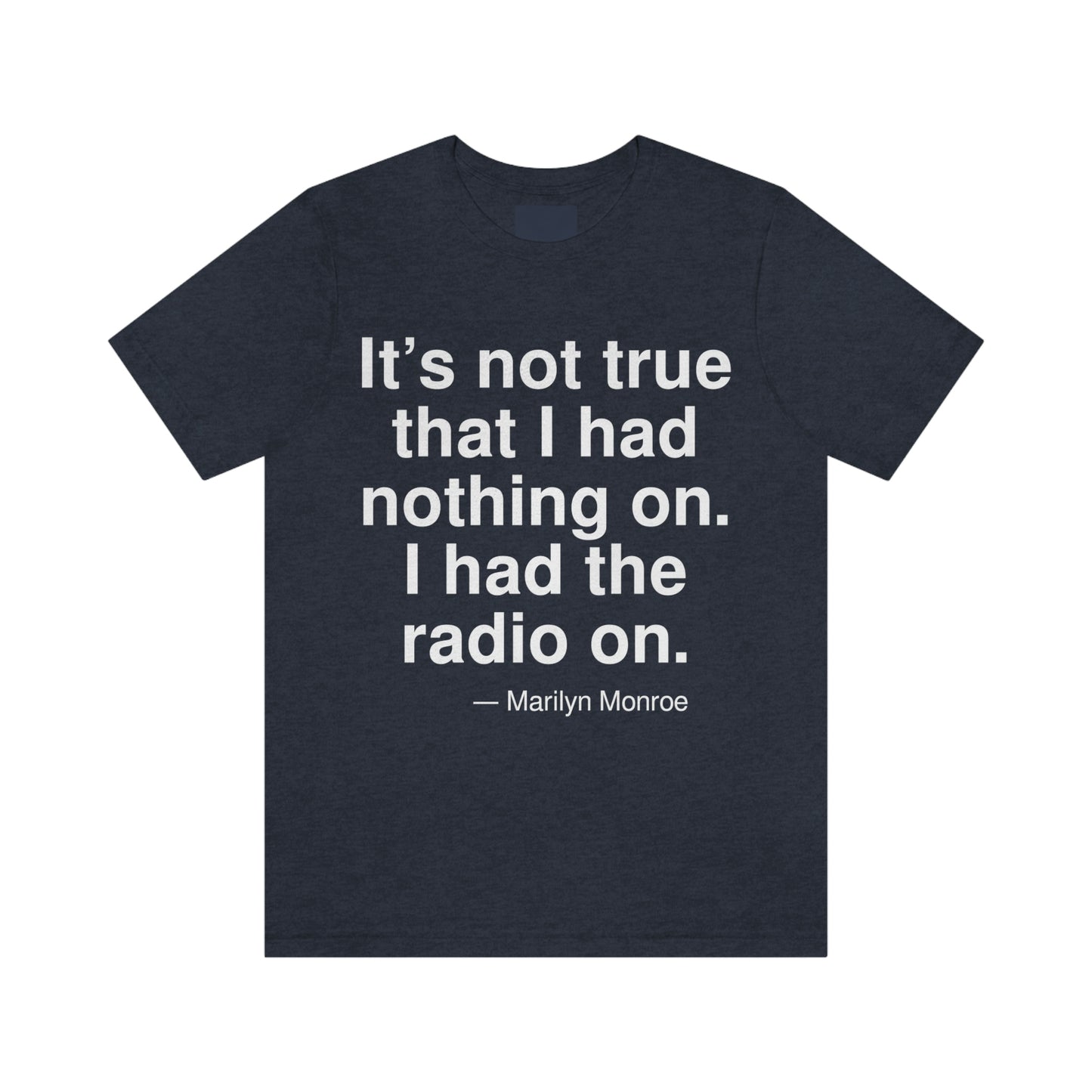 Monroe Radio Aa adult t-shirt