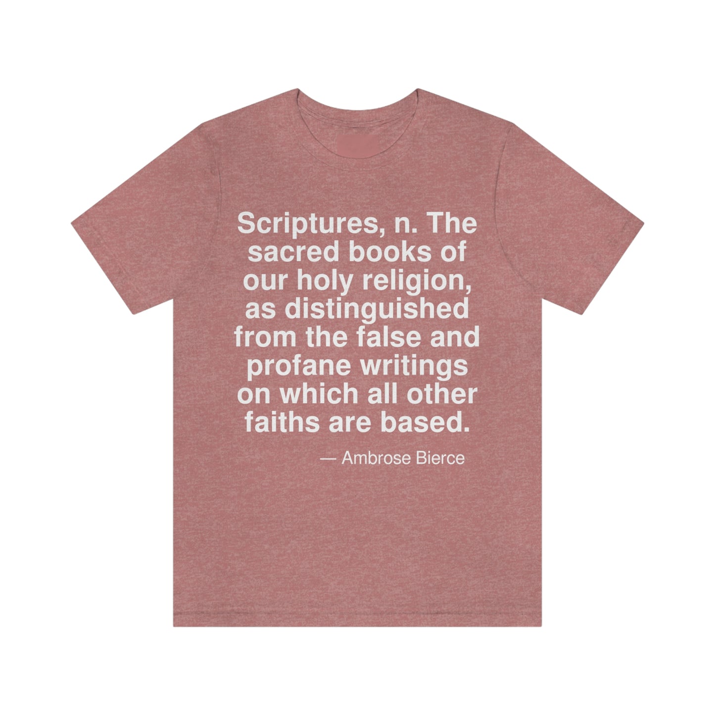 Bierce Scriptures Aa adult t-shirt