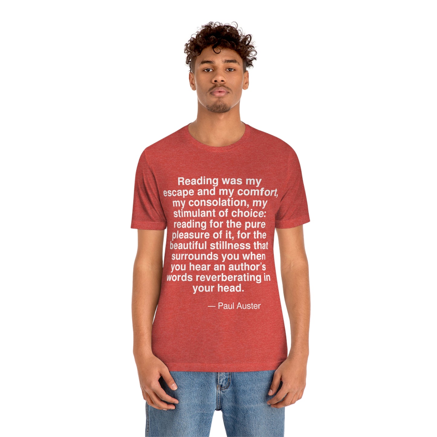 Auster Reading Aa adult t-shirt