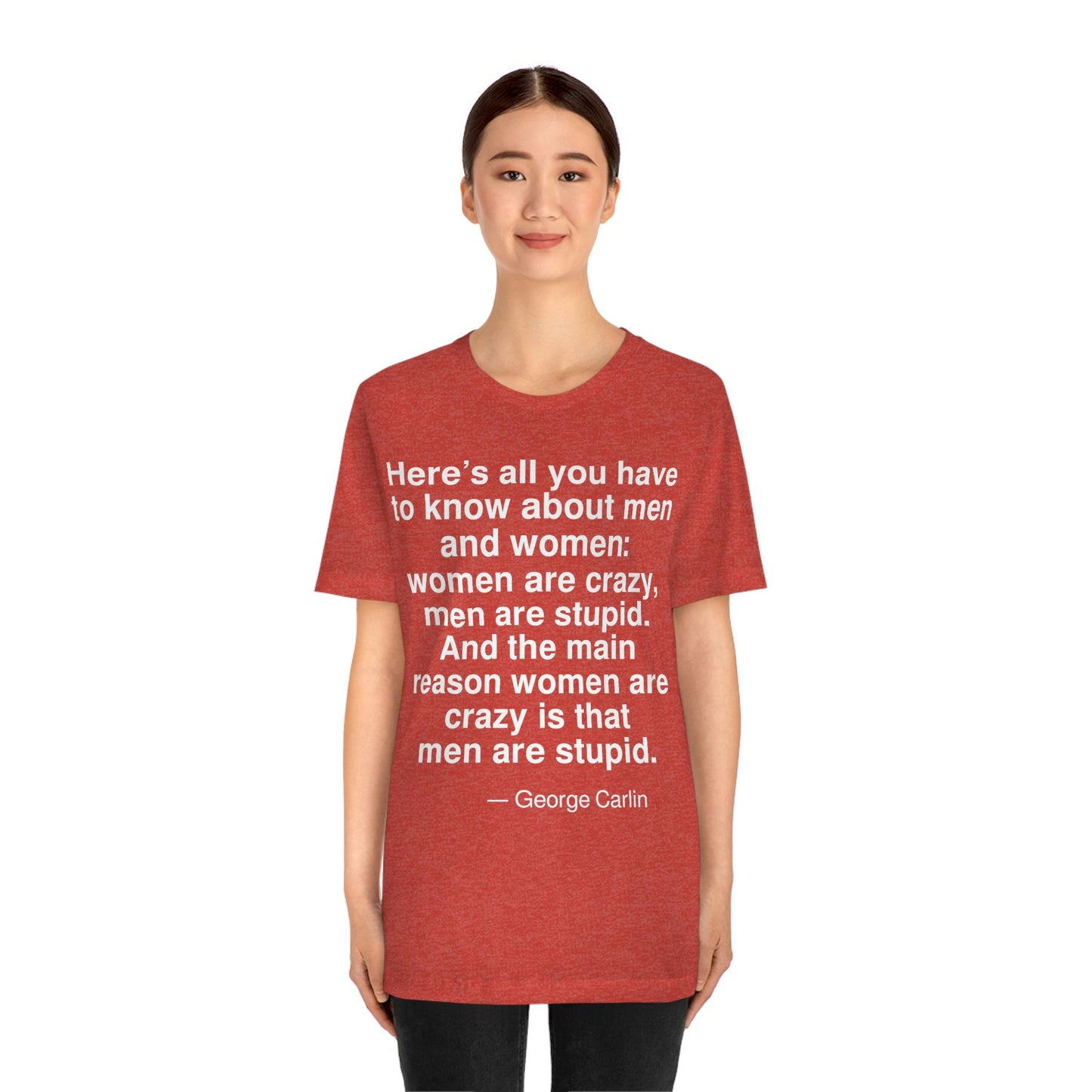 Carlin Know Aa adult t-shirt