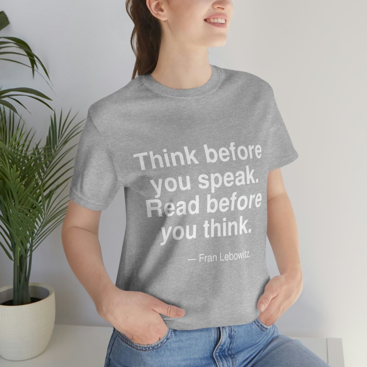 Lebowitz Think Aa adult t-shirt