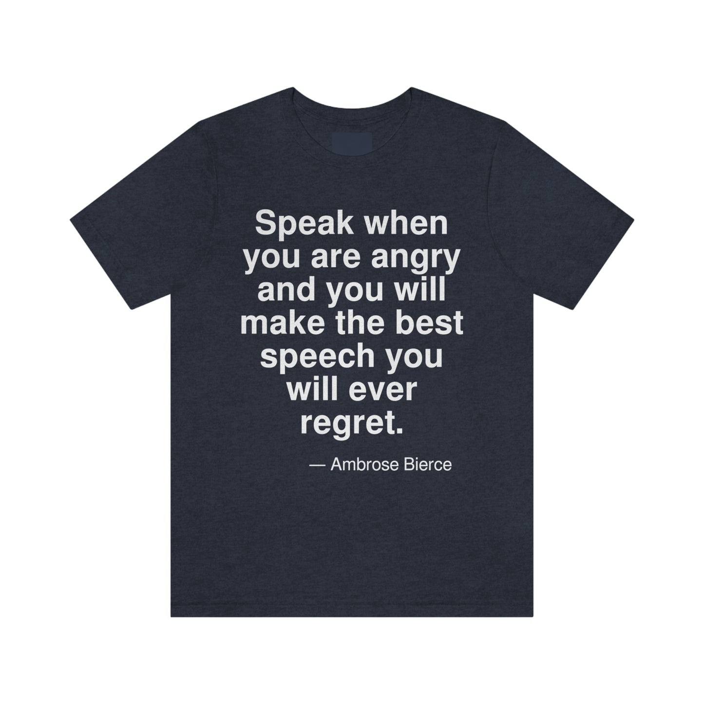 Bierce Speech Aa adult t-shirt