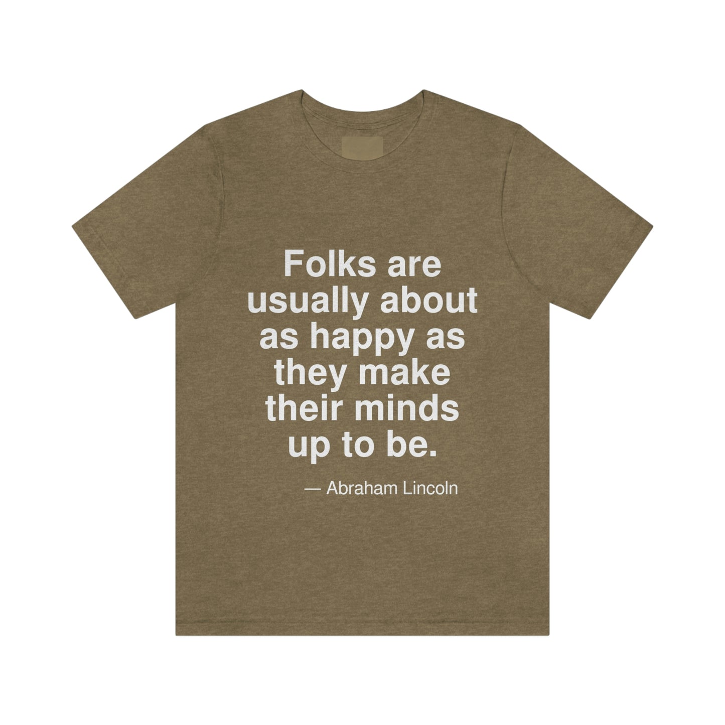 Lincoln Happy Aa adult t-shirt