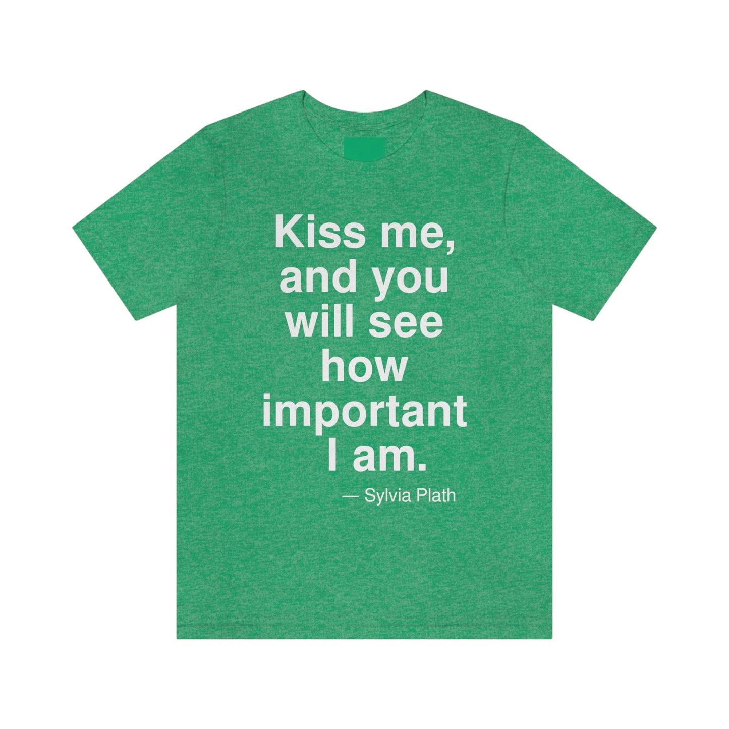 Plath Kiss Aa adult t-shirt