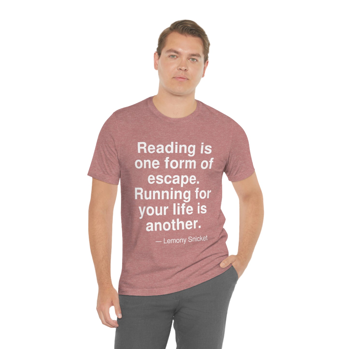 Snicket Reading Aa adult t-shirt