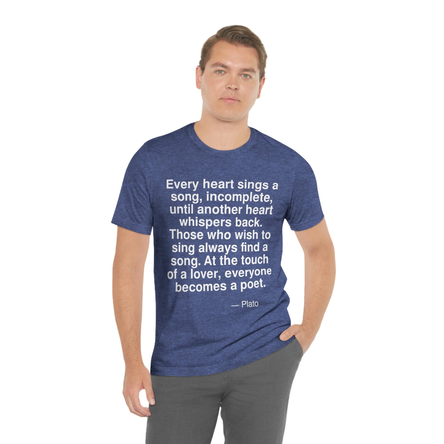 Plato Heart Aa adult t-shirt