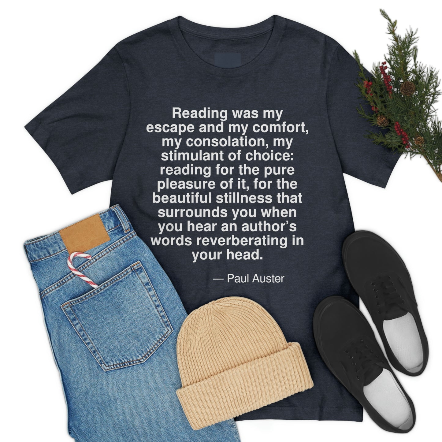 Auster Reading Aa adult t-shirt