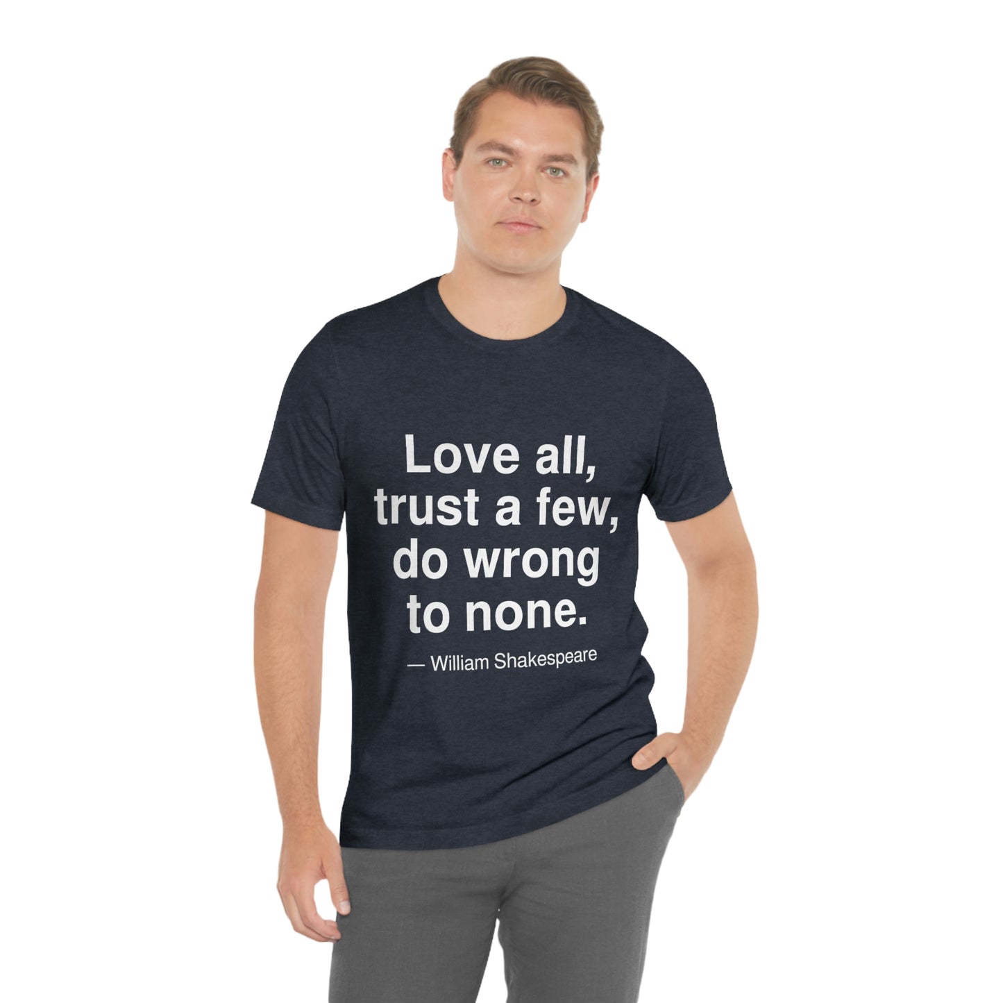 Shakespeare Love Aa adult t-shirt