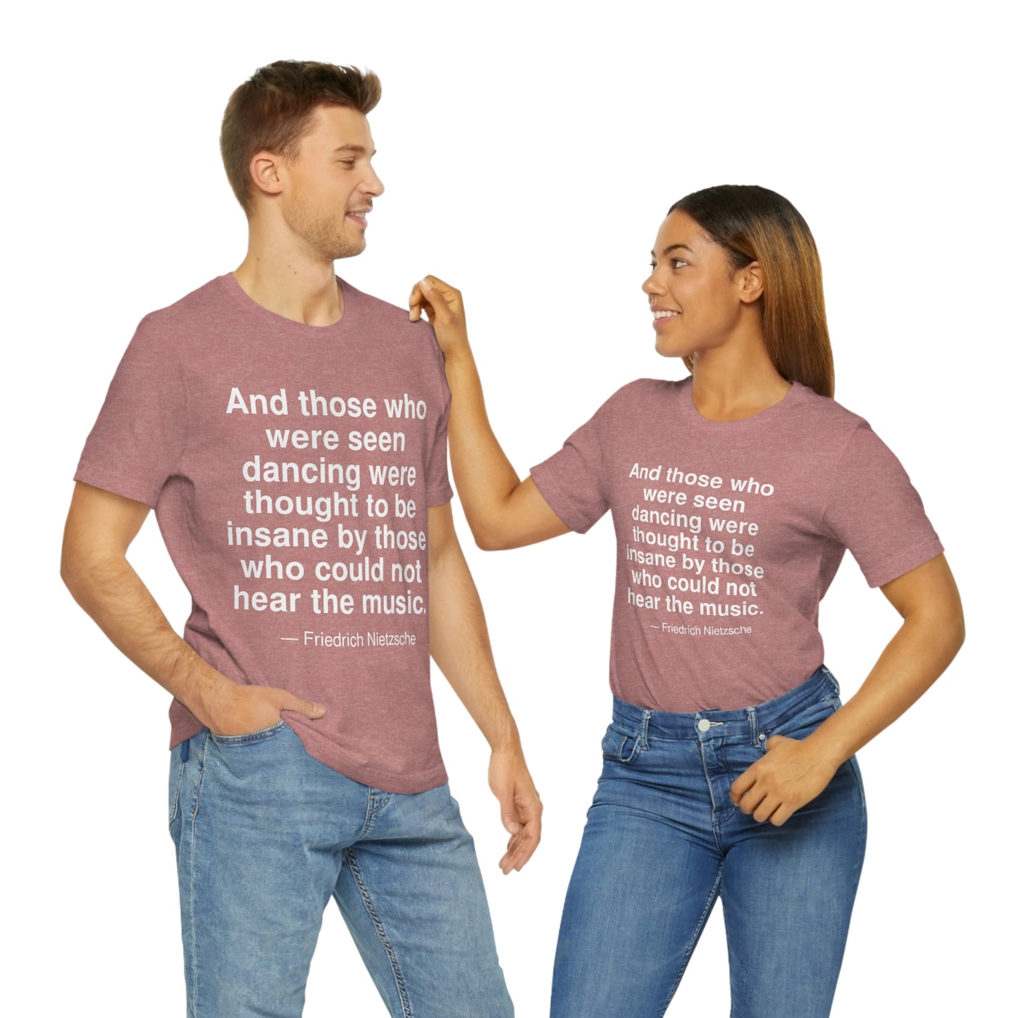 Nietzsche Dancing Aa adult t-shirt