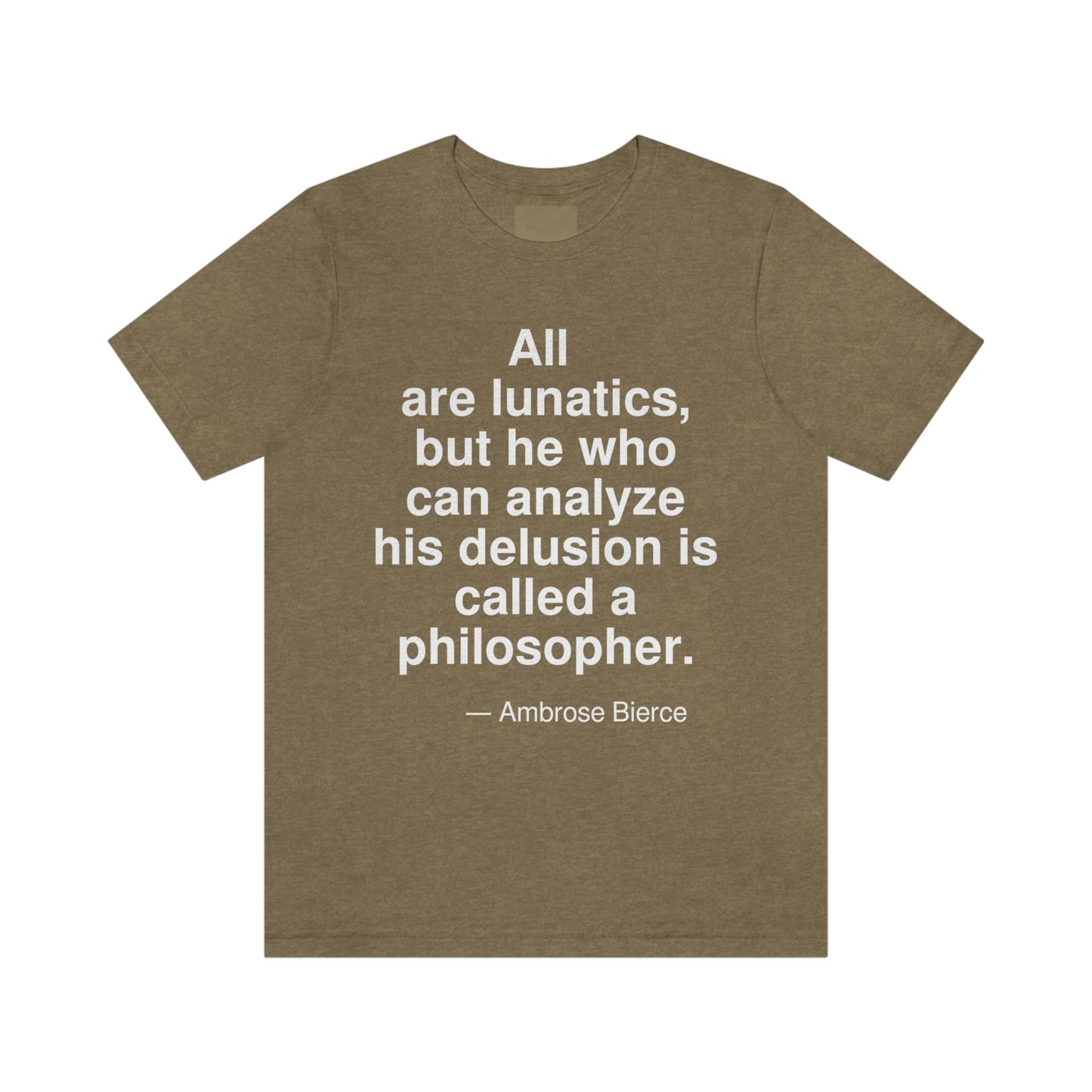 Bierce Lunatics Aa adult t-shirt