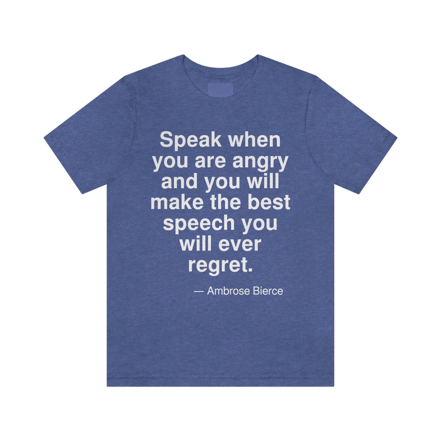 Bierce Speech Aa adult t-shirt