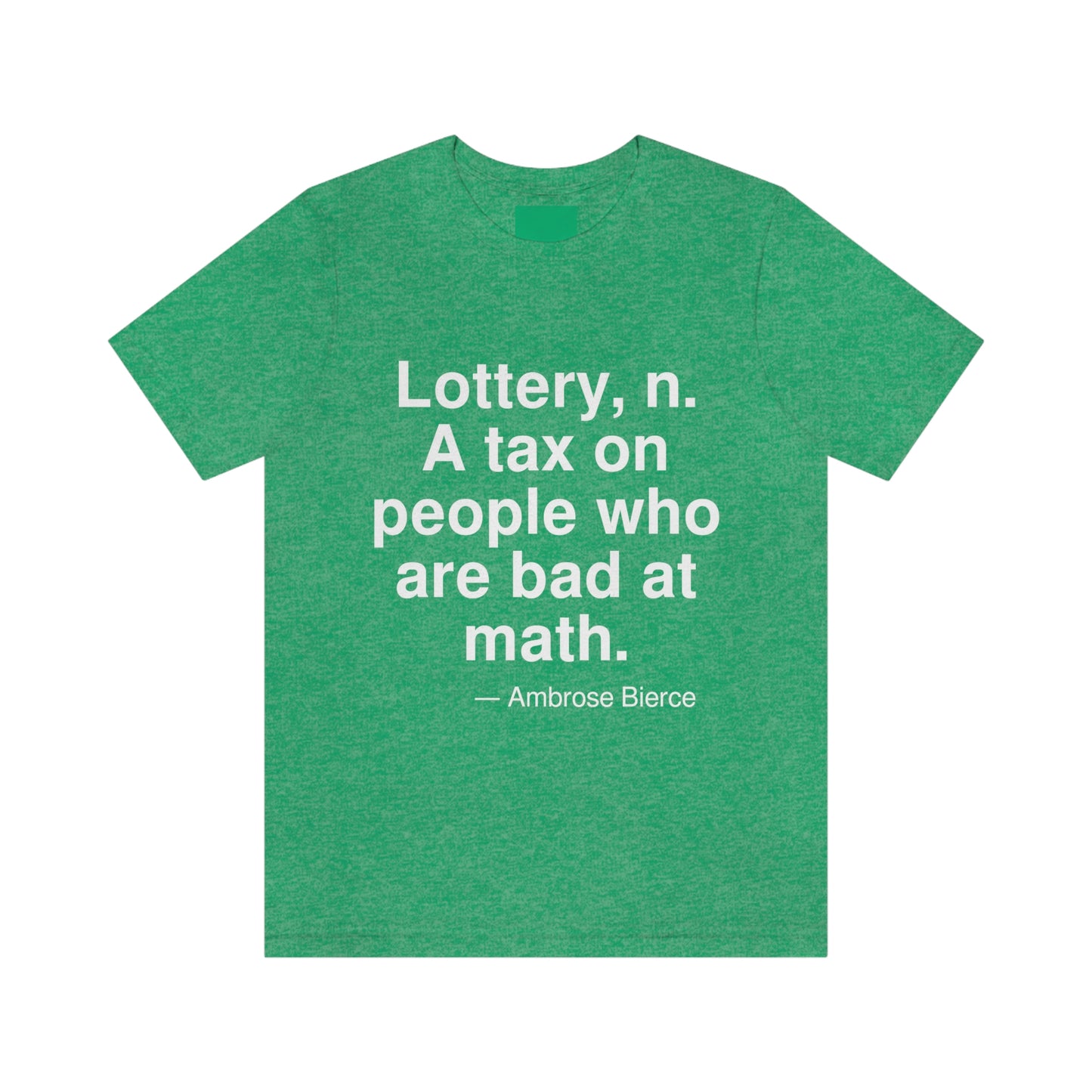 Bierce Lottery Aa adult t-shirt